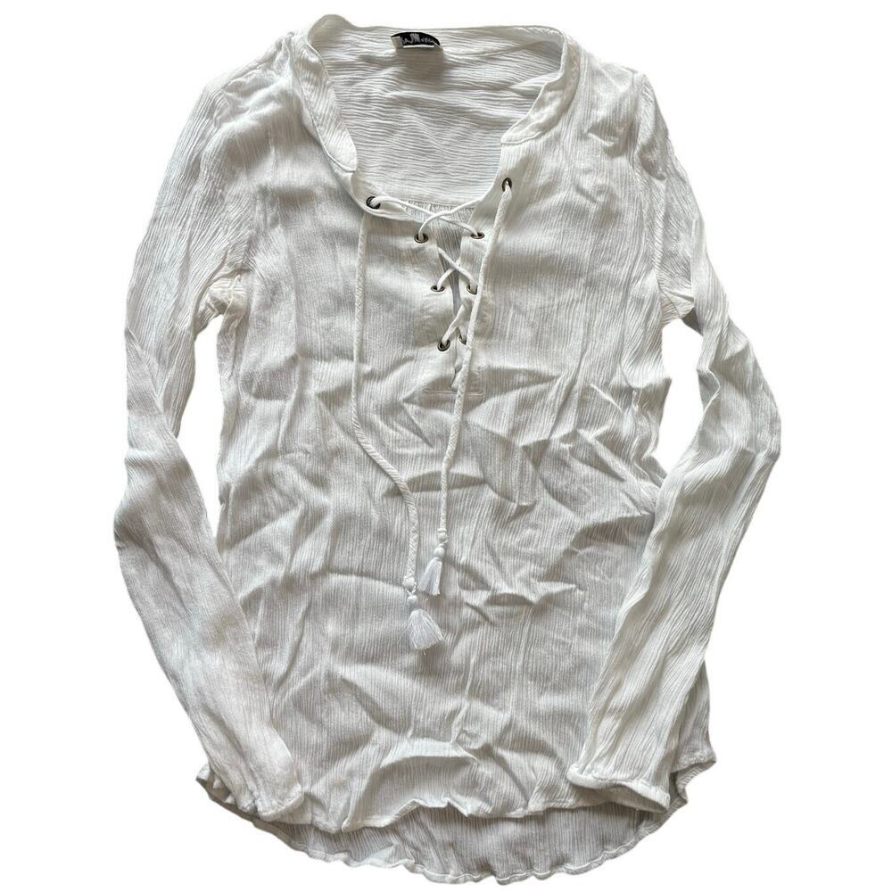 Show Me Your Mumu Thatcher Tie Top Tunic Small - Picture 2 of 8